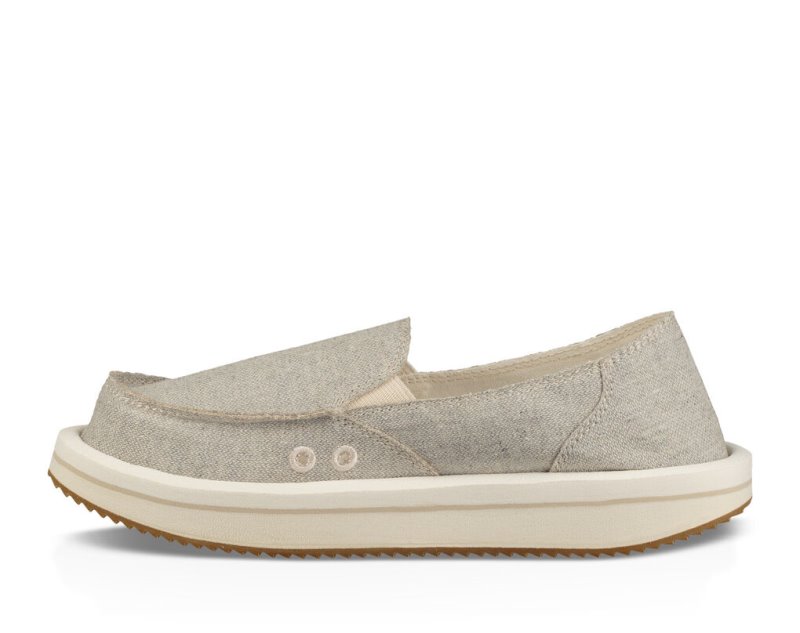 Sanuk Donna Rocker Women's Sidewalk Surfers Beige | Canada 147CTV